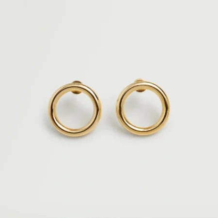 Embossed hoop earrings